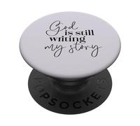 Dio sta ancora scrivendo la mia storia Fede cristiana religiosa PopSockets PopGrip Adesivo