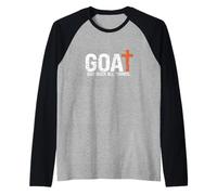 Dio su tutte le cose. Sta cercando Gesù. Il più grande di Maglia con Maniche Raglan