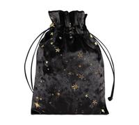 Dio Tarocchi Card Disc Bag Piccola Borsa da sposa Gioco da tavolo Oracle Card Jewelry Storage Coulisse Tarocchi Tavolo Top Protezione per carte da gioco, Nero