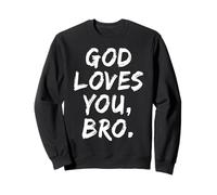 Dio Ti AMA Fratello Cristiano Credente Fede Chiesa Religiosa Felpa