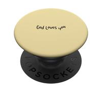Dio ti ama - Incoraggiamento per i cristiani PopSockets PopGrip Adesivo