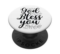 Dio ti benedica Cristiano ispiratore PopSockets PopGrip Adesivo