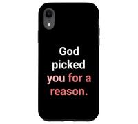 Dio ti ha scelto per una ragione per ereditare la vita eterna Custodia per iPhone XR