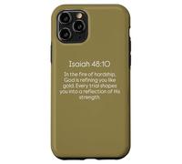 Dio ti sta perfezionando nel fuoco delle difficoltà Isaia 48 10 Custodia per iPhone 11 Pro