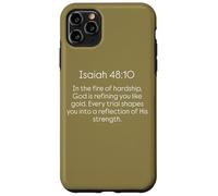 Dio ti sta perfezionando nel fuoco delle difficoltà Isaia 48 10 Custodia per iPhone 11 Pro Max