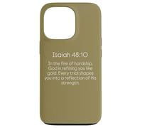 Dio ti sta perfezionando nel fuoco delle difficoltà Isaia 48 10 Custodia per iPhone 13 Pro