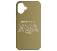 Dio ti sta perfezionando nel fuoco delle difficoltà Isaia 48 10 Custodia per iPhone 16 Plus