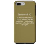 Dio ti sta perfezionando nel fuoco delle difficoltà Isaia 48 10 Custodia per iPhone 7 Plus/8 Plus