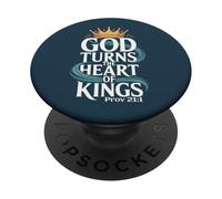 Dio trasforma il cuore dei re Proverbi 21:1 PopSockets PopGrip Adesivo