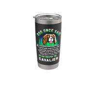 Dio una volta disse che Dio creò il Cavalier Funny Dog Lover Bicchiere termico in acciaio inox doppia parete