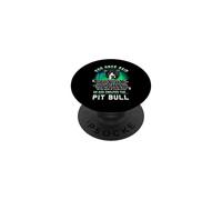 Dio una volta disse che Dio ha creato il Pit Bull Funny PopSockets PopGrip Adesivo