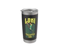 Dio vichingo imbroglione Loki Bicchiere termico in acciaio inox doppia parete
