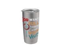 Dio vuole la custodia completa, non solo il fine settimana visita Gesù Cross Bicchiere termico in acciaio inox doppia parete