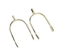 Dioche 1/2 ItalienSperoni Cromati per Ragazza Giovane - Speroni Stretti da Donna in Ottone Cromato in Lega di Zinco per Principianti Equestri - Speroni da Equitazione Eleganti e Durevoli (Gold)