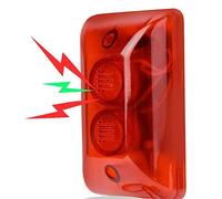 Dioche 12 V DC Sirena stroboscopica di allarme cablata, Wired lampeggiante luce Stroboscopica Siren Suono Allarme, Sistema Di Allarme Cablato Di Sicurezza Domestica