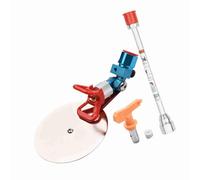 Dioche Accessorio per Guida a Spruzzo Strumento Universale per Guida a Spruzzo da 7/8 Pollici per Spruzzatore di Vernice Airless Wagner con Deflettore Antispruzzo e Asta di Prolunga per Punta 517