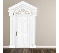 Dioche Accessorio per Porte della Casa delle Bambole in Legno in Legno - Design di Simulazione Squisita per Box/Cover da Bambole in Scala 1:12 - Arredamento Portatile e Arredato Abilmente