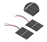 Dioche Agatige So2PCS Modulo Pannello Solare Polisilicio Micro Mini Colla Celle Solari di Potenza 0.4W 1.5V Cella Solare Fai da Te per Apparecchi a Basso Consumo