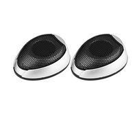 Dioche Altoparlante per Auto da 10 W, Altoparlante Adesivo Rotondo con Colla, Ideale per l'ottimizzazione del Suono dell'automobile (SILVER)