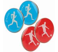 Dioche Arbitro - Set di 4 Monete per Lancio dell'Arbitro su Due Lati - Moneta in Metallo Ad Alta Precisione per Calcio, Calcio, Pallavolo - Design Sportivo Dinamico, Portatile Ed Elegante, Ideale per