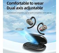Dioche Auricolari Wireless Auricolari Wireless ACS Suono Stereo BT5.4 Design Ergonomico Impermeabile Sportivi On-ear Aperti Controllo Touch Intelligente 20 Ore di Lunga Durata (BLACK)