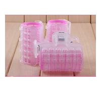 Dioche Bigodini Autoadesivi Rulli Autobloccanti Antiscivolo Comodi Strumenti per Acconciature per Donne Ragazze Salon Uso Domestico Plastica 6,5x6x3 Cm Confezione 3 (PINK)