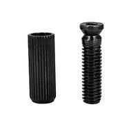 Dioche Borchie da 10 MmPerni e Ancoraggi per Ponte Tremolo Regolabili per Chitarra Elettrica - Lega di Rame-zinco Premium, Parti di Ricambio per Floyd Rose (BLACK)