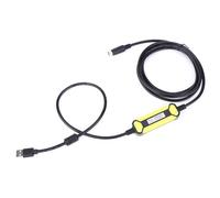 Dioche Cable PLC Cavo di Programmazione per FX1S/1N/2N/3U FX Series PLC USB-SC09 - Cavo Dati Durevole da 2,5 Metri con Indicatore LED Integrato e Anello Magnetico per la stabilità del Segnale