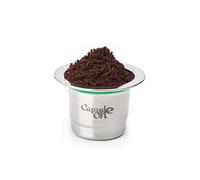 Dioche Capsule caffè Riutilizzabili in Acciaio Inox per Macchine Capsule di caffè Ricaricabili Dal Design Facile da Pulire, Colore Argento, Includono Anello di Tenuta e cucchiaino.