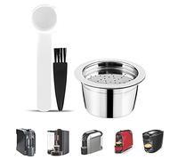 Dioche Capsule caffè Riutilizzabili Le Capsule caffè Riutilizzabili in Acciaio Inox e la Spazzolina Sono Compatibili con Le Macchine da K-FEE. Un Design, Sono una Perfetta Alternativa Alla Plastica