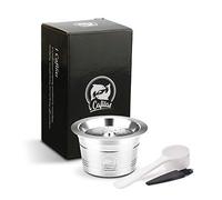 Dioche Capsule di caffè Capsule di caffè Ricaricabili Cialde Ricaricabili, di Riutilizzabili in Acciaio Inossidabile con Cucchiaio e Pennello per Macchine da K-fee