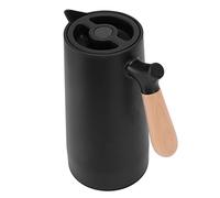 Dioche Caraffa per caffè Caraffa Termica per caffè da 1 Litro - Bottiglia Termica con Isolamento per 12 Ore con Presa d'acqua in Olecrano e Manico in Legno - Perfetta per la Casa, il Campeggio e