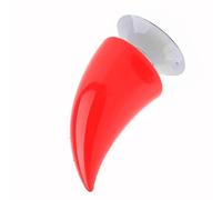 Dioche Casco Corno Casco Moto Diavolo Corno Demone con Accessori Decorativi a Ventosa - Perfetto per Vari Tipi di (rosso)