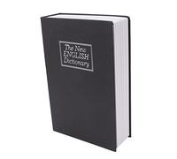 Dioche Cassaforte per Libri per Bambini con Scomparto - Cassaforte per Libri con Dizionario Medio Innovativa con Serratura Codificata per Riporre Denaro, Gioielli, Carte e Documenti - Elegante (BLACK)