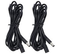 Dioche Cavo di Prolunga per Luce Solare LED da 24 Awg Maschio 2 Pezzi 5,5x2,1 Mm DC 12V/24V con compatibilità Universale Connessione Facile e Materiali di Alta qualità 9,5 Piedi