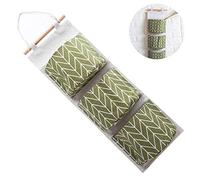Dioche Clamata per Parete Borsa di Stoccaggio, Sopra L'organizzatore della Porta con 3 Tasche, Buste di Stoccaggio Appendiali a Prova di Acqua per il Bagno della Camera da Letto (GREEN)
