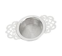 Dioche Colino da tè Dorato Filtro da tè in Acciaio Inossidabile 304 con Base Isolata e Imbuto per Fine Adatto per Preparare Tutti i di Design Classico in oro. (Colore naturale stile fiore)
