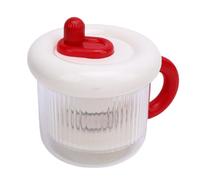 Dioche Colino per Yogurt Colino per Yogurt Greco di Grande capacità - Separatore per Secco con Sacchetto a Rete Fine e Coperchio - Filtro per Fatto in Casa Facile e Veloce, Rosso (rosso)