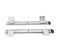 Dioche Computer con Guide di Scorrimento Staffa per Guida di Scorrimento con Tastiera per Scrivania in Acciaio Laminato a Freddo addensato: Regolabile in Altezza, Funzionamento Regolare e