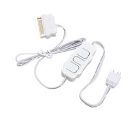 Dioche Controller ARGB Alimentatore Professionale 5 V a 3 Pin Controller Remoto per Strisce Luminose ARGB per Ventole per PC Raffreddatori e Dispositivi Fai-da-te con Molteplici (WHITE)