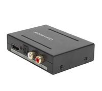 Dioche Convertitore 4K Estrattore Audio Convertitore da a Audio + SPDIF + R/L - Supporta 4K30HZ, Separazione Sincrona, Plug and Play, Design Compatto in Lega di Alluminio (BLACK)