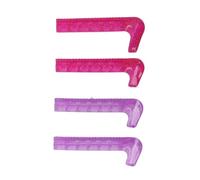 Dioche Copri Lama per Pattini Protezione per Pattini da Ghiaccio Copri Lama per da Ghiaccio Tagliabile in Plastica Dura Bicolore per da - Protezione Premium per Lame da 160-260 Mm (Rosa Viola)