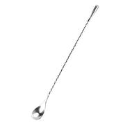 Dioche Cucchiaio per Cocktail in Acciaio Inossidabile Bar per Vino Cocktail per Miscelazione Twist Spoon Manico Lungo Strumento per Mescolare Bevande per Baristi e Uso Domestico - Lunghezza 31 Cm