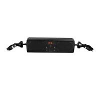 Dioche di Manubrio per Modifica Motocicletta Stereo Impermeabile - Slide e Audio per Motociclette - Supporta USB, Scheda di Memoria e Controllo (BLACK)