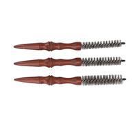 Dioche Dioche Mini Pettini per Capelli Quiff, Pettine Rotondo 3 Pezzi per Capelli Sottili Manico per Capelli Pettine a Spirale Mini Spazzola a Rullo Portatile