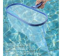 Dioche Efficiente Rete di Skimmer a Foglia di Plastica Blu con Sacca Profonda a Maglie per Piscina Senza Sforzo e Pulizia dello Stagno