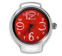 Dioche Elegante Orologio Ad Anello, Unisex, Classico Orologio Al Quarzo, Mantiene l'ora Precisa, Adatto per Date, Feste o Uso quotidiano. (rosso)