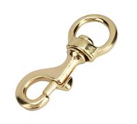 Dioche Gancio Trigger Girevole in Ottone per Guinzagli e Corde - Clamp/Holder Giallo Dorato Ad Alta Resistenza, Anti -russa