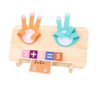 Dioche Giocattoli Educativi per la Matematica delle Palme Tabellone per il Conteggio dei Numeri su Entrambi i Lati Strumento di Apprendimento in Legno per Bambini Attività di