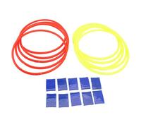 Dioche Gioco Ad Anello per Esterni, Set di Giochi Ad Anello per Esterni con 10 Connettori - Anelli 28 Cm per Equilibrio e Coordinazione Migliorati - Perfetto per il Divertimento in Giardino e le